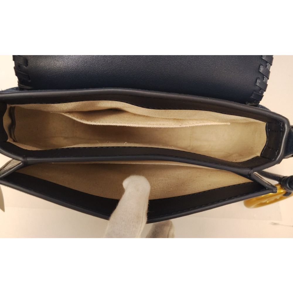 Michael Kors Josie Medium Whipstitched Suede Saddle Bag-Dress Blues/Navy-NWT - Picture 7 of 15